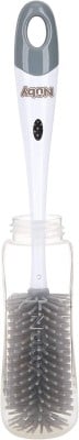 NUBY 2w1 szczotka do czyszczenia smoczków i butelek 30 cm + podstawka "O