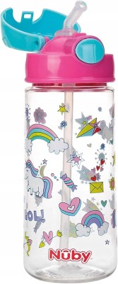 NUBY Straw Cup tritanowy bidon ze słomką 4 l+ 540 ml "O