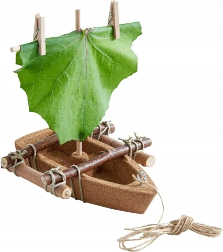 HABA Terra Kids korkowa łódka i drewniane elementy 22 cm 8 l+ "N