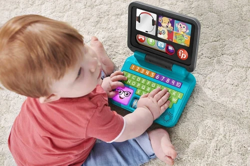 FISHER-PRICE laptop interaktywny J.NIEMIECKI 6m+ "O