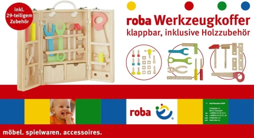 ROBA walizka z narzędziami drewniana "O