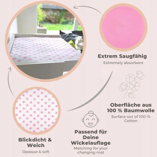 LILLY&amp;BEN pokrowiec na przewijak frotte 50x70 x2 "N