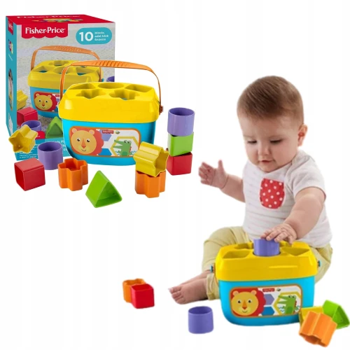 FISHER-PRICE sorter Pierwsze klocki 10klocków 6m+ "O