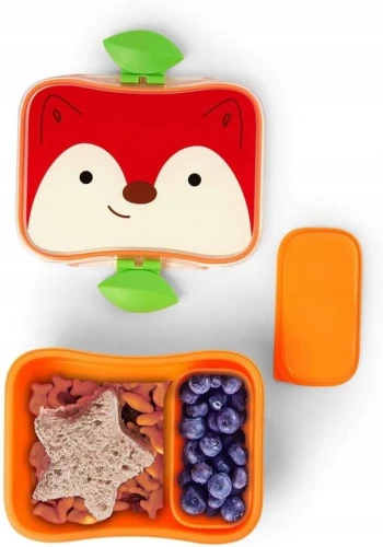 SKIP HOP Zoo Lunch Kit - Lis śniadaniówka + pudełko na przekąski 700 ml "O