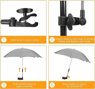 WINLOAD parasol ochronny do wózka średnica 73 cm promienie UV wodoodporny "O