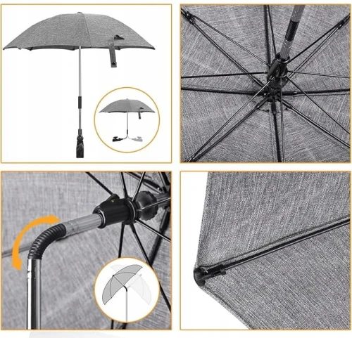 WINLOAD parasol ochronny do wózka średnica 73 cm promienie UV wodoodporny "O