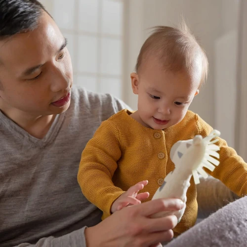 NUK Little Friend smoczek uspokajający z przytulanką ZEBRA 0-6 m "N