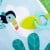 BRIGHT STARTS Easy Breezy mata edukacyjna + poduszka i 2 zabawki 54 x 67 cm "O
