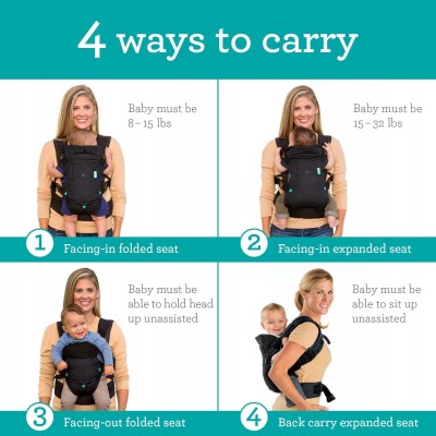 INFANTINO FLIP 4w1 nosidełko ergonomiczne 3,5 - 14,5 kg "O