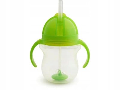 MUNCHKIN Tip&amp;Sip kubek niekapek 6msc+ 207ml obciążona słomka "N