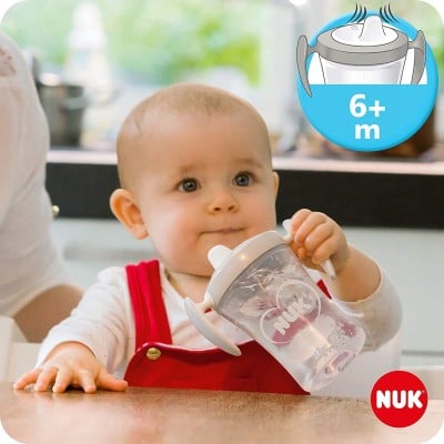 NUK zestaw do nauki picia kubek + 3 ustniki "O