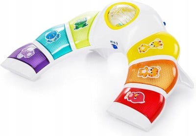 BABY EINSTEIN panel świetlny z grzechotką, melodiami i słowami w 3 językach "O