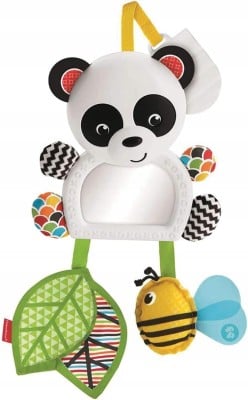 FISHER-PRICE FGH91 zawieszka z grzechotką do wózka, fotelika 37 cm PANDA "O