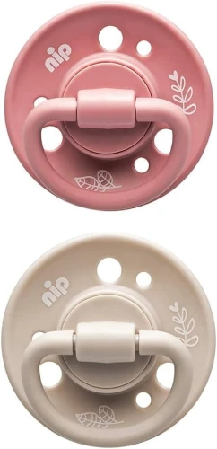 NIP CHERRY GREEN smoczek uspokajający x2 6msc+ "O