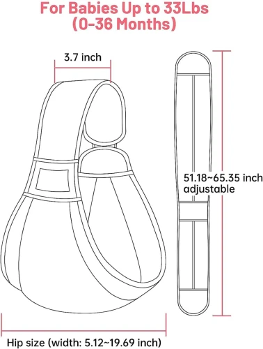 MUMGAROO nosidełko PAS chusta do 15kg "O