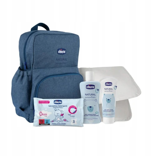 CHICCO Natural plecak torba na pieluchy i akcesoria + kosmetyki "N