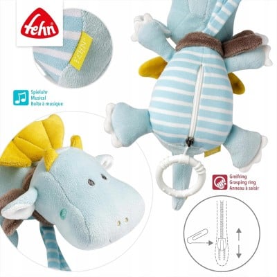 FEHN Mały Zamek zawieszka z pozytywką SMOK 19 cm "O