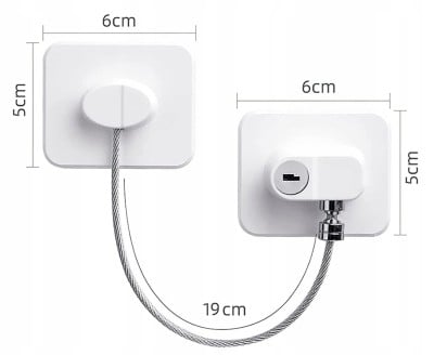 CHILD SAFETY LOCK zabezpieczenie przed dziećmi do szafek i szuflad 1 sztuka "N