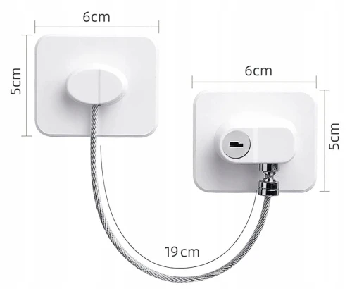 CHILD SAFETY LOCK zabezpieczenie przed dziećmi do szafek i szuflad 1 sztuka "N