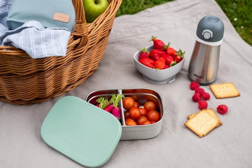 BEABA śniadaniówka lunchbox STAL nierdzewna 760ml z przegrodami "N