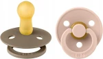 BIBS COLOUR smoczki uspokajające 2pack kauczuk 6msc+ "O