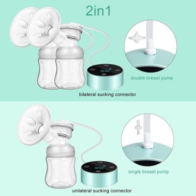 PIAEK podwójny laktator elektryczny BPA FREE "N