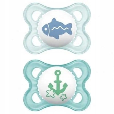 MAM ORIGINAL smoczek uspokajający 2-6m box steryli KAUCZUK