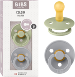 BIBS COLOUR smoczki uspokajające 2pack kauczuk 6msc+