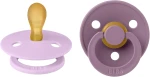 BIBS COLOUR smoczki uspokajające 2pack kauczuk 0-6msc SYMETRYCZNE "N