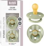 BIBS COLOUR STUDIO smoczki uspokajające 2pack kauczuk 0-6msc