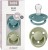BIBS DE LUX smoczki uspokajające okrągłe 2pack 0-3 lata SILIKON
