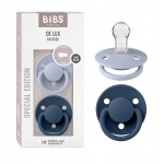 BIBS DE LUX smoczki uspokajające okrągłe 2pack 0-3 lata SILIKON