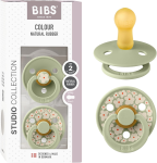 BIBS COLOUR STUDIO smoczki uspokajające 2pack kauczuk 6-18msc