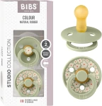 BIBS COLOUR STUDIO smoczki uspokajające 2pack kauczuk 6-18msc "N