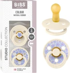 BIBS COLOUR STUDIO smoczki uspokajające 2pack kauczuk 6-18msc "N