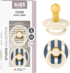 BIBS COLOUR STUDIO smoczki uspokajające 2pack kauczuk 6-18msc