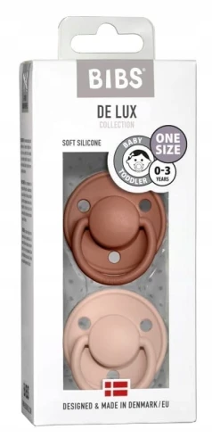 BIBS DE LUX smoczki uspokajające 2pack 0-3 lata SILIKON