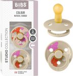 BIBS COLOUR STUDIO smoczki uspokajające 2pack kauczuk 6-18msc