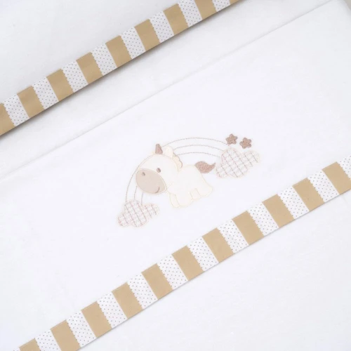 INTERBABY komplet pościeli 3częściowy 60x120 / 40x60 / 110x155
