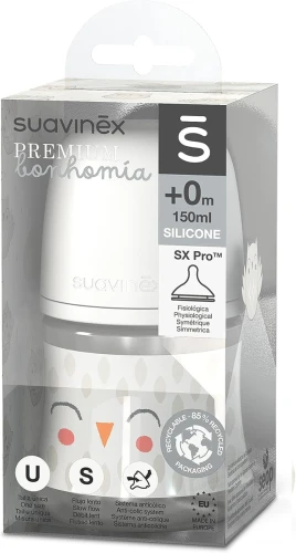 SUAVINEX PREMIUM butelka ze smoczkiem SX PRO 150 ml 0m+