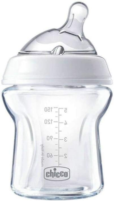 CHICCO butelka NaturalFeeling 150ml SZKŁO