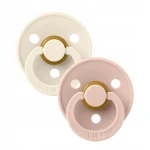 BIBS COLOUR smoczki uspokajające 2pack kauczuk 6msc+ "O