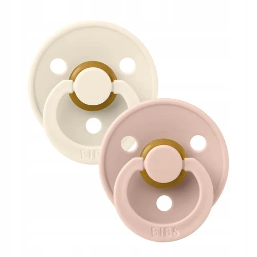BIBS COLOUR smoczki uspokajające 2pack kauczuk 6msc+ "O