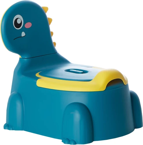 SUPER BEBE nocnik z wyjmowaną wkładką i pokrywą dinozaur