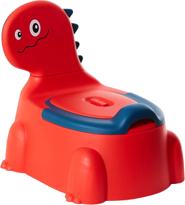 SUPER BEBE nocnik z wyjmowaną wkładką i pokrywą dinozaur