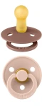 BIBS COLOUR smoczki uspokajające 2pack kauczuk 0-6 msc "O