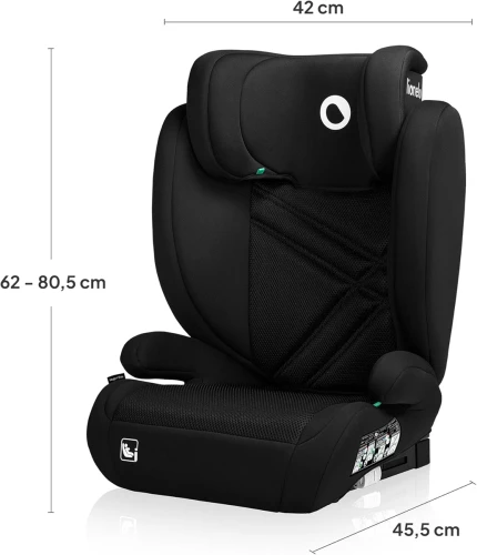 LIONELO HUGO i-Size fotelik samochodowy gr.2 i 3 ISOFIX