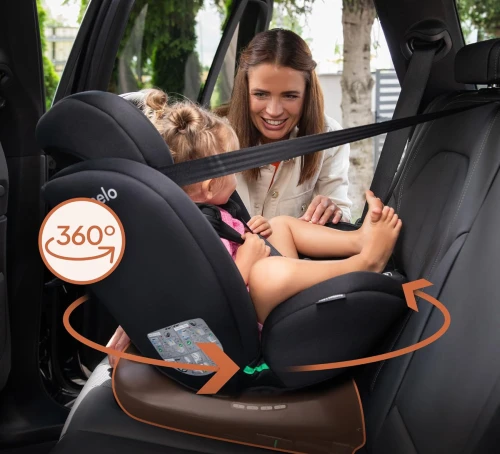 LIONELO BASTIAAN i-Size fotelik samochodowy obrotowy 360 0-36kg ISOFIX