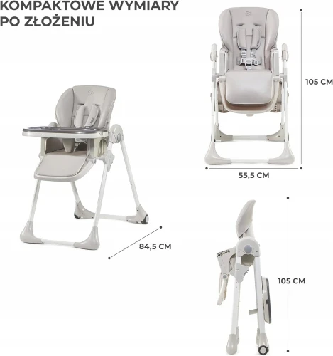 KINDERKRAFT YUMMY krzesełko do karmienia z blatem