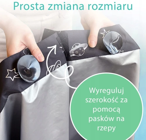ROLETA zaciemniająca z przyssawkami 130x200 KOSMOS